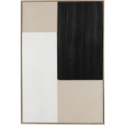 Tableau moderne matières et couleurs mixées 83 x 123 cm