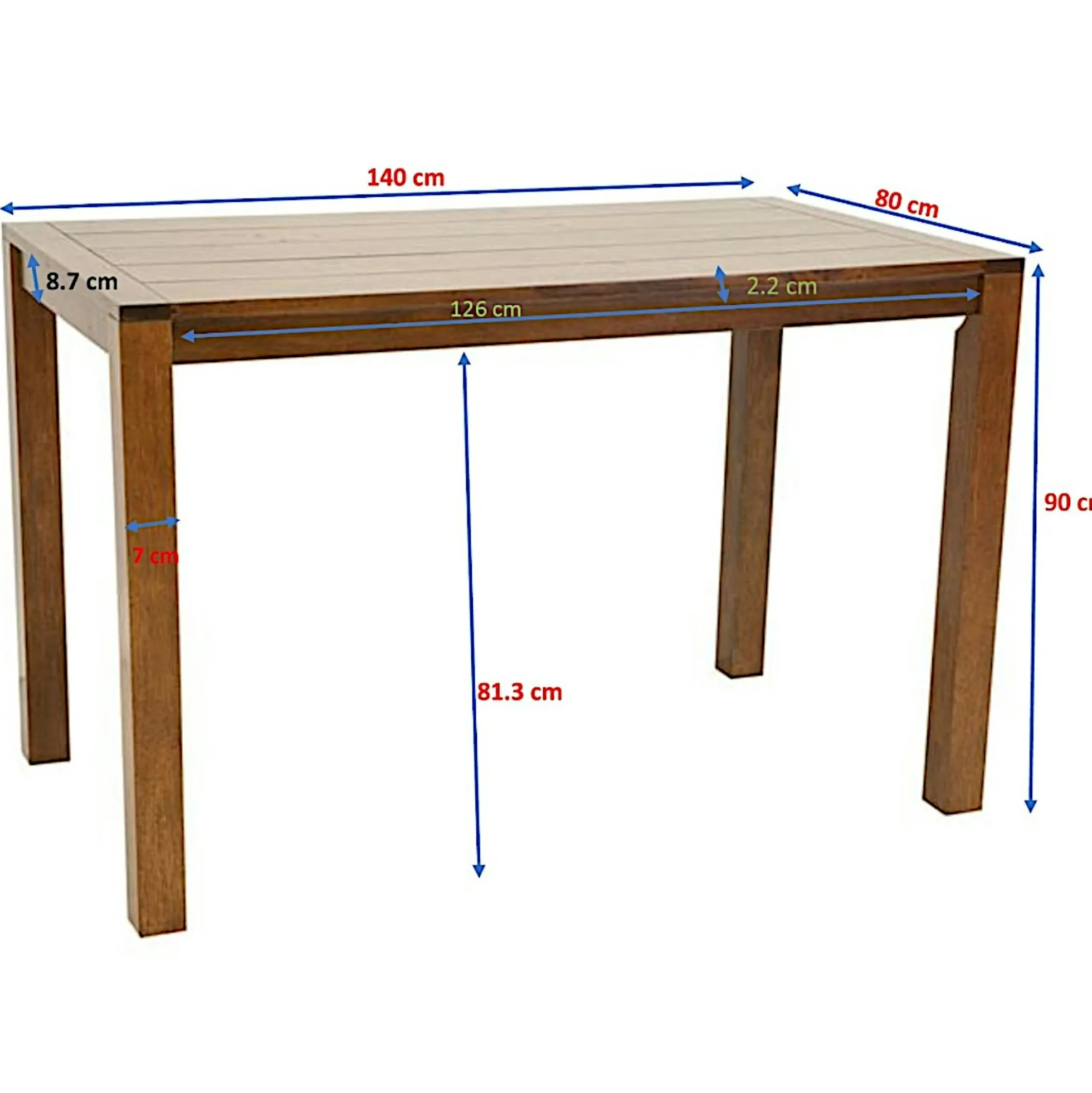 Table bar ATTAN 140x80x90cm