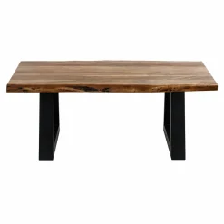 Table basse bois d'acacia à bords naturels CANYON