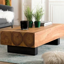 Table basse bois exotique OTTAWA