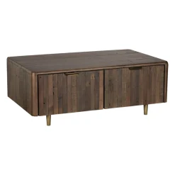 Table basse bois recyclé brun QUEENSTOWN