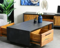 Table basse bois recyclé de bateau PHOENIX