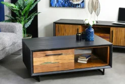 Table basse bois recyclé de bateau PHOENIX