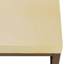 Table basse carrée 120 cm métal et béton beige BRASILIA