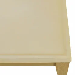 Table basse carrée en béton et chêne 80 cm BRASILIA