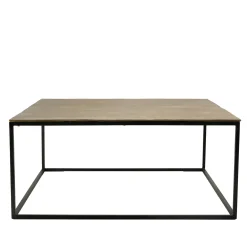 Table basse carrée métal doré 90 cm ZALA