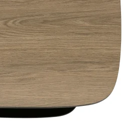 Table basse carrée 2 plateaux angles arrondis LANDAISE