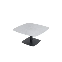 Table basse carrée relevable céramique grise 90 cm LUGANO