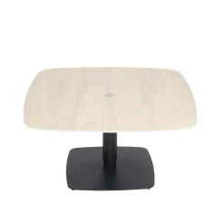 Table basse carrée relevable céramique effet chêne LUGANO