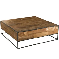 Table basse carrée style atelier SWING