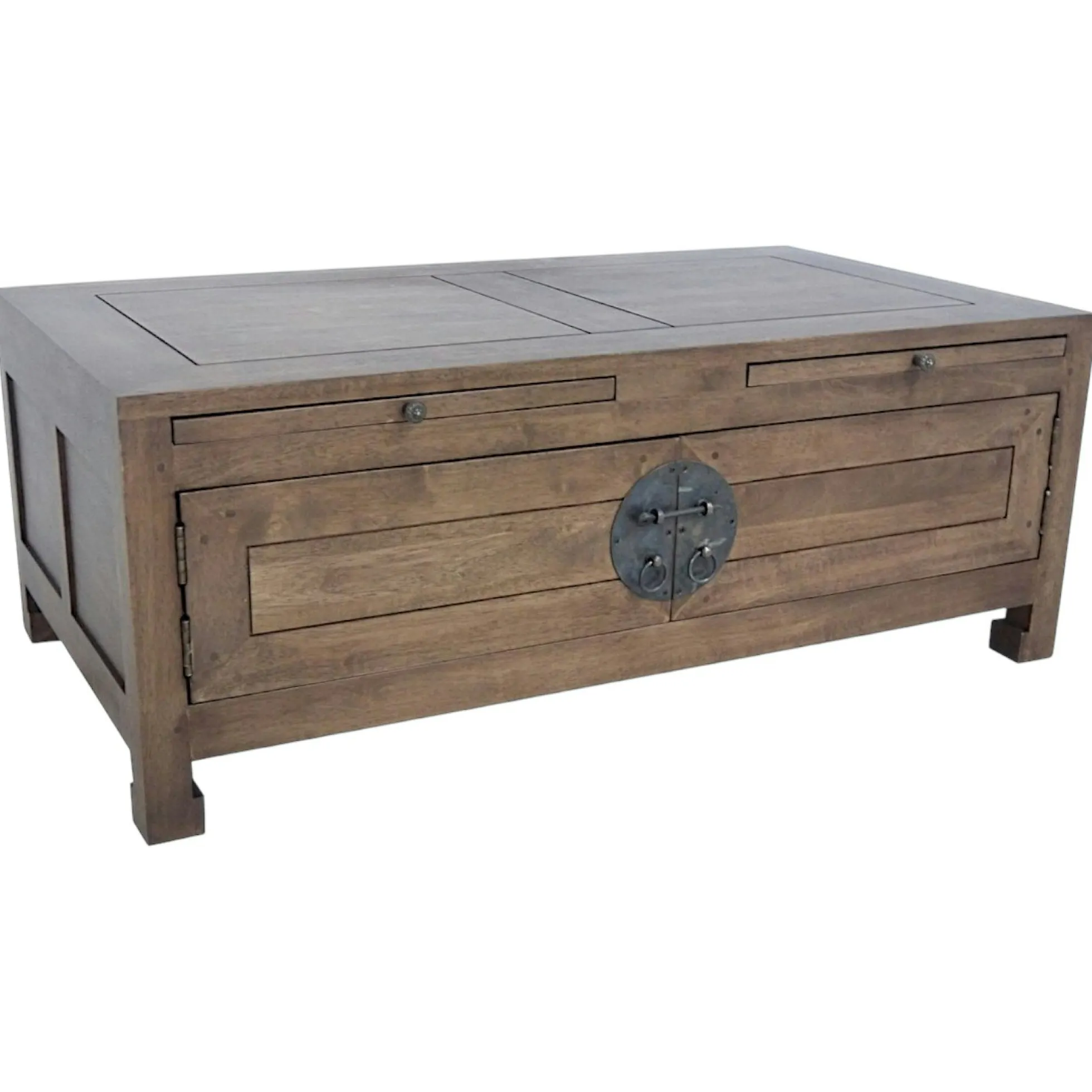 Table basse chinoise rectangle hévéa 110x60cm MAORI