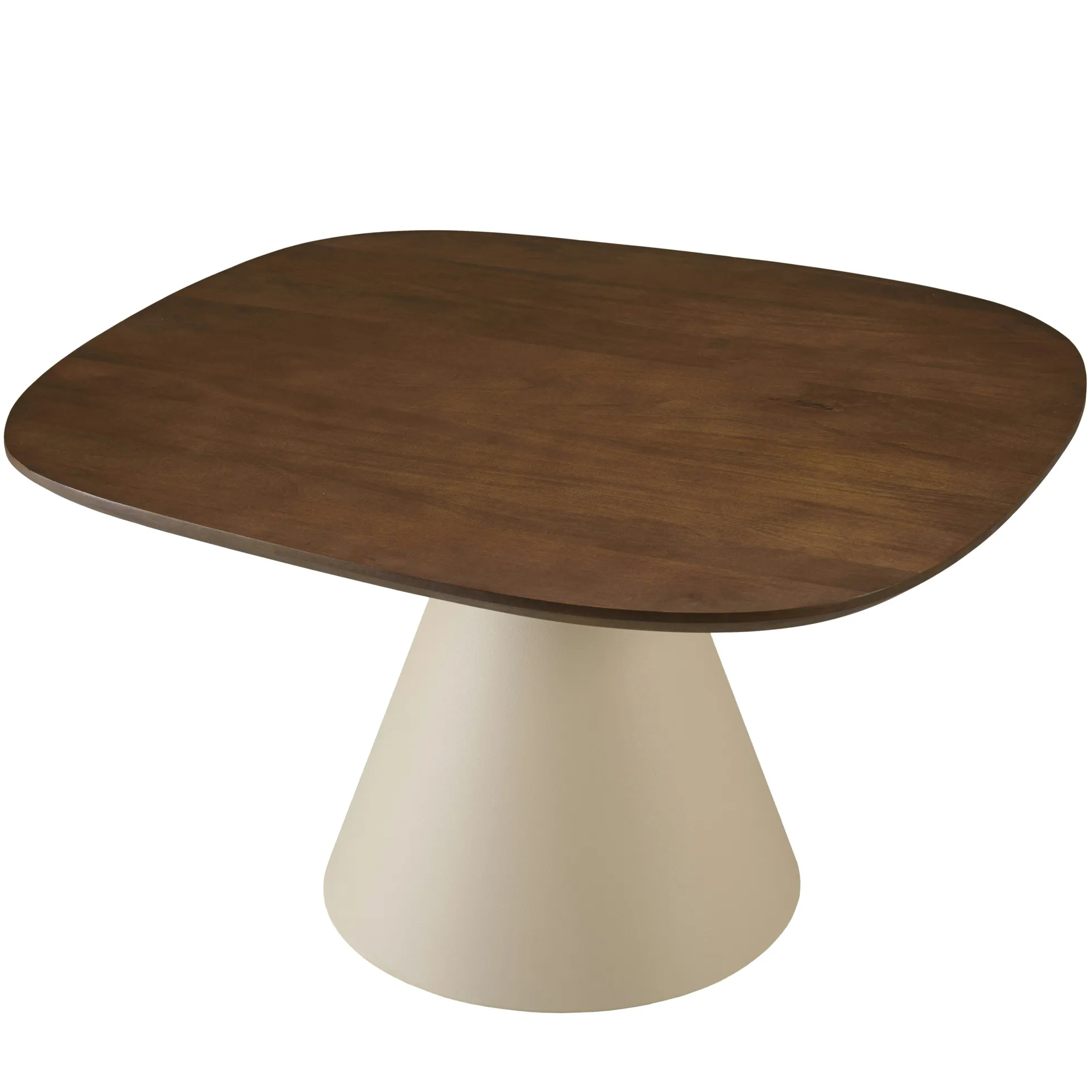 Table basse 80 cm en manguier pied métal TOSCA