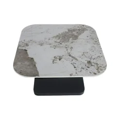 Table basse céramique marbrée plateaux déployants LOMBARDIE