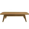 Table basse de jardin 130 cm en teck recyclé ORIA