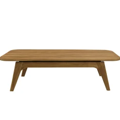 Table basse de jardin 130 cm en teck recyclé ORIA
