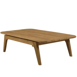 Table basse de jardin 130 cm en teck recyclé ORIA