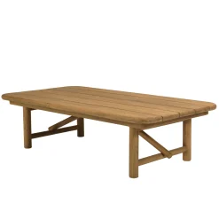 Table basse de jardin 130 cm en teck recyclé ORIA
