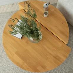 Table basse design en bois clair - 2 modules SITIA