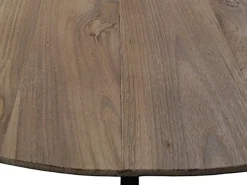 Table basse en bois de teck recyclé, forme ovale DEPOK