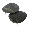 Table basse en céramique forme organique (lot de 2) GALWAY