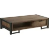 Table basse en teck naturel 2 tiroirs 110x70x35cm CANADA