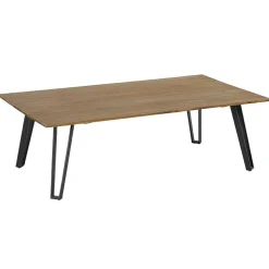 Table basse en teck pieds épingle BOMBAY
