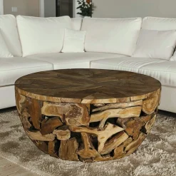 Table basse exotique bois de teck CANADA