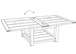 TABLE BASSE EXTENSIBLE ATTAN 60CM