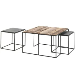 Table basse gigogne carrée DUMAI