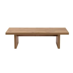 Table basse gigogne design – effet bois (3 pièces) MARFA