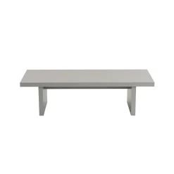 Table basse gigogne design – effet gris laqué (3 pièces) MARFA