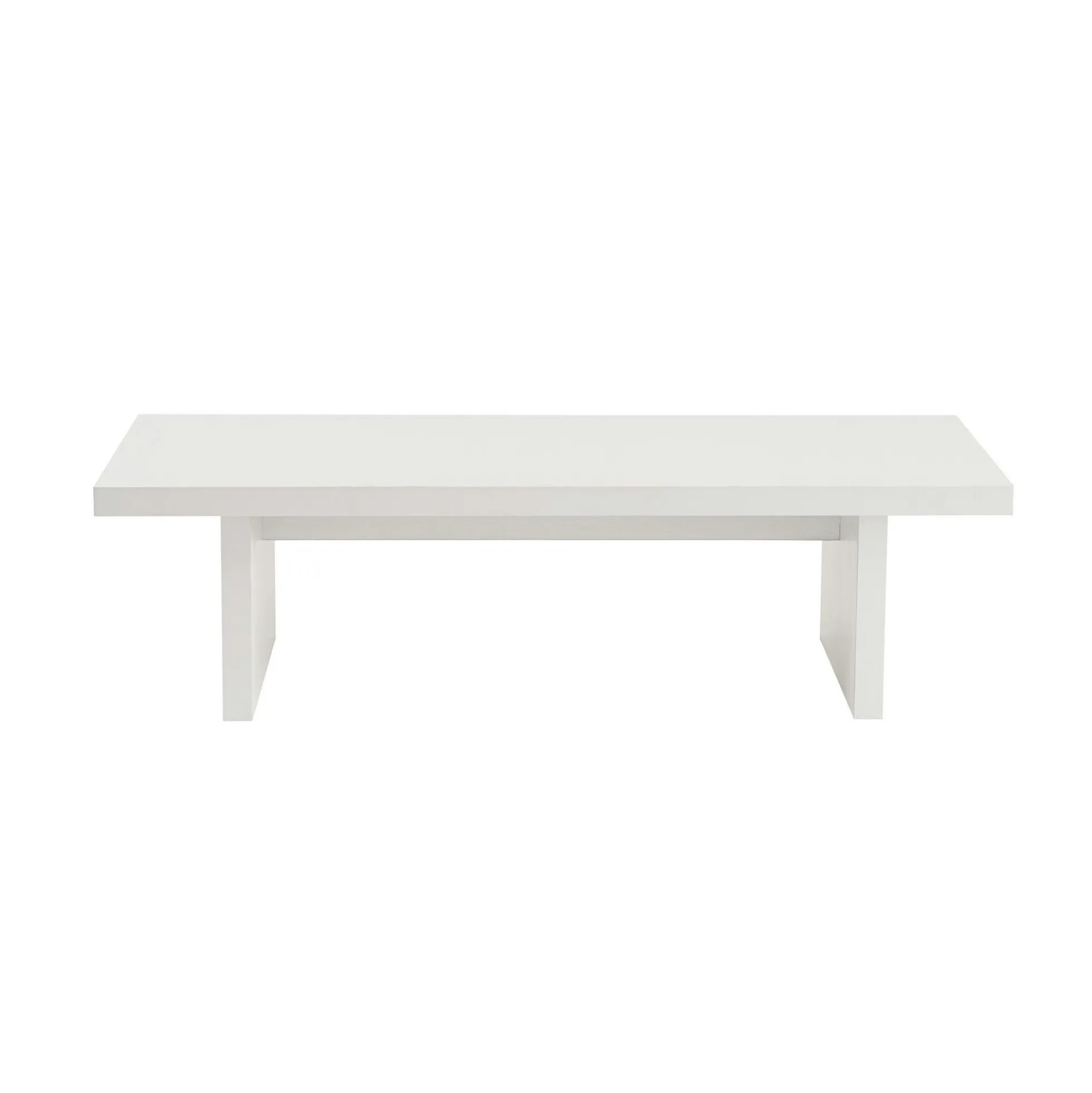 Table basse gigogne design – effet bois blanc (3 pièces) MARFA