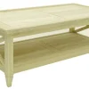 Table basse Hévéa double plateaux 120x60x45cm MAORI TRADITION