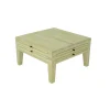 Table basse Hévéa 4 éléments coulissants 70x70x40cm MAORI