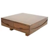Table basse Hévéa 4 tiroirs 90x90x35cm NIAGARA