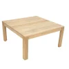 Table basse hévéa 80x80cm GALA