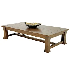 Table basse hévéa 125x65cm MAORI