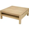 Table basse hévéa 90X90cm OLGA