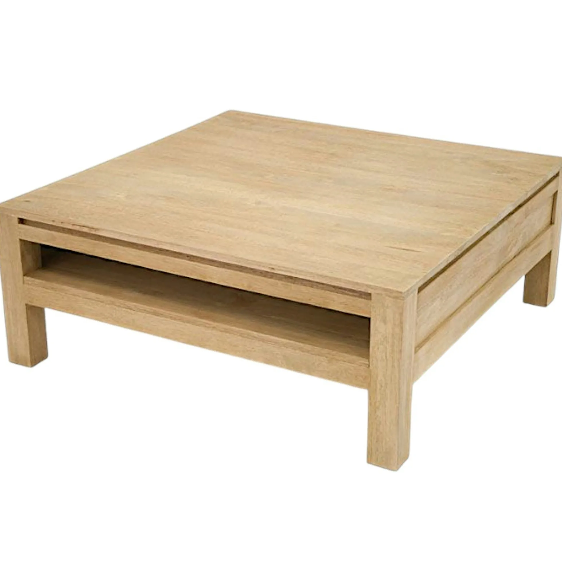 Table basse hévéa 90X90cm OLGA