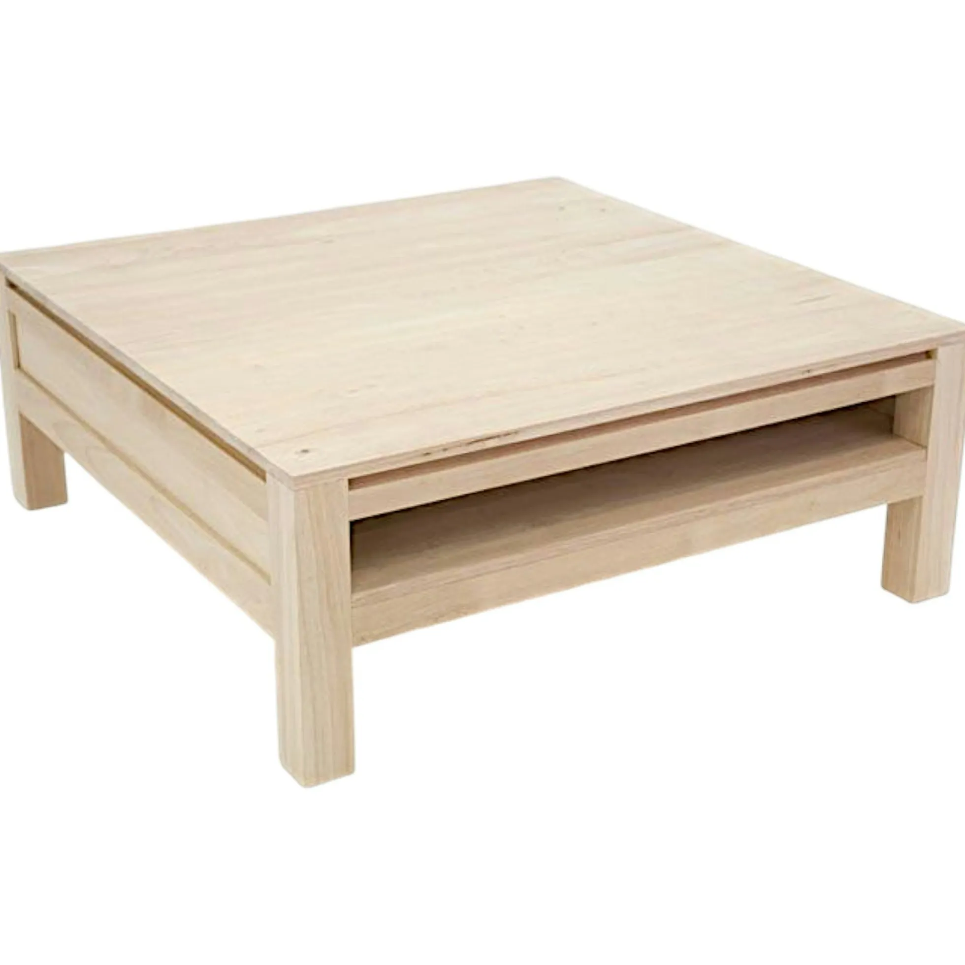 Table basse hévéa 90X90cm OLGA