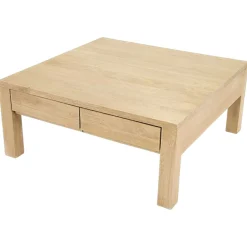 Table basse hévéa 80X80cm OLGA