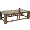 Table basse hévéa 120x60cm TESSA
