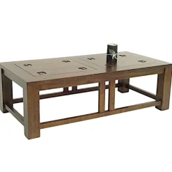 Table basse hévéa 120x60cm TESSA