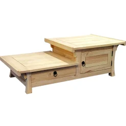Table basse hévéa 125xH41cm MAORI