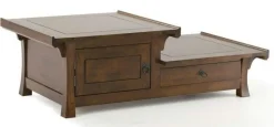 Table basse hévéa 125xH41cm MAORI