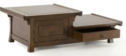Table basse hévéa 125xH41cm MAORI