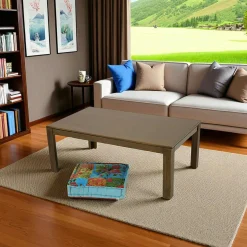 Table basse hévéa 110x60x40cm HELENA