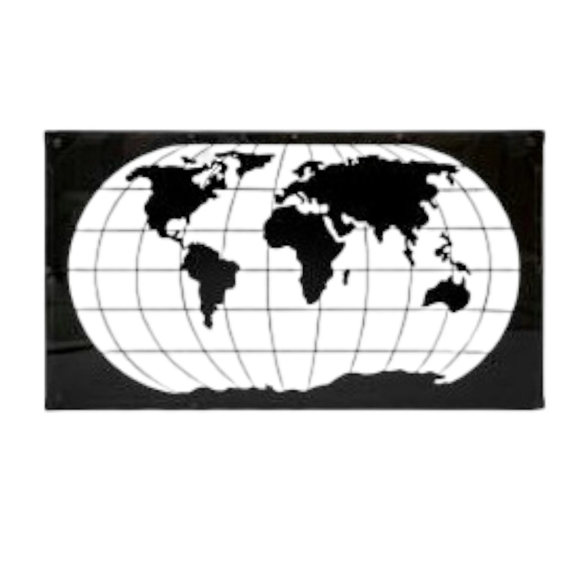 Table basse Mappemonde plateau verre