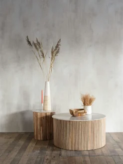 Table basse marbre et bois MASSA