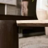 Table basse marbre et bois style puzzle DUOMO